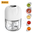Mini Processador Elétrico de Alimentos 250ml Portátil Carne Vegetais Recarregável USB Bivolt