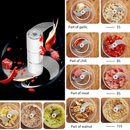 Mini Processador Elétrico de Alimentos 250ml Portátil Carne Vegetais Recarregável USB Bivolt