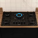 Cooktop Itatiaia Essencial 5 Bocas Preto – Bivolt 127V/220V com Acendimento Automático